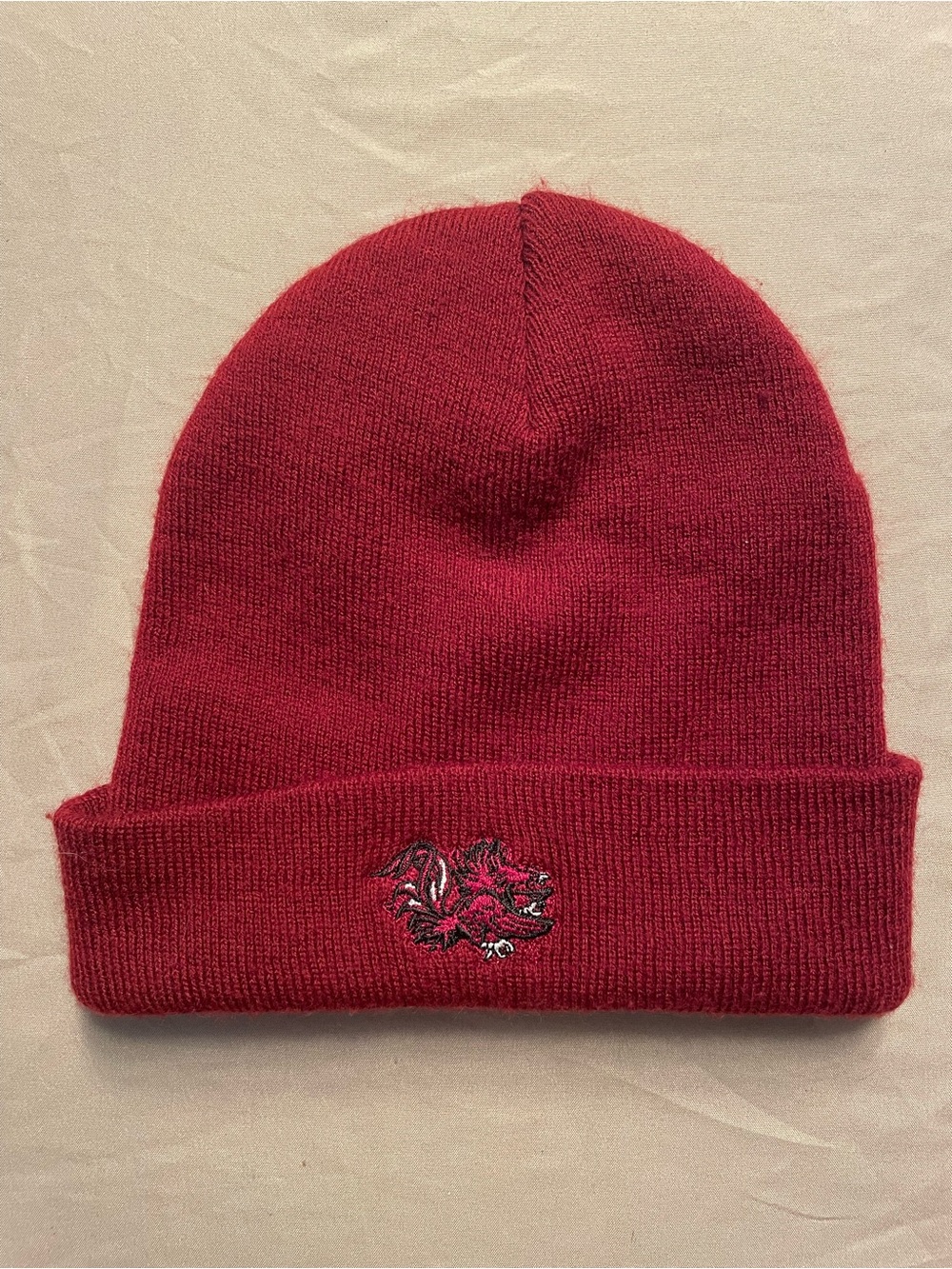 USC University Of South Carolina Gamecocks Adult Beanie Hat Toboggan Red OSFM